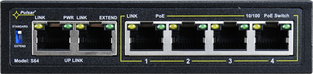 Switch PoE Pulsar 6-portowy S64 do 4 kamer IP