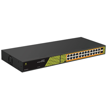 Switch ViDi-G2402GB 24x PoE 1000Mb/s 2x RJ45 802.3.bt 60W 2x SFP 1000Mb/s 300W