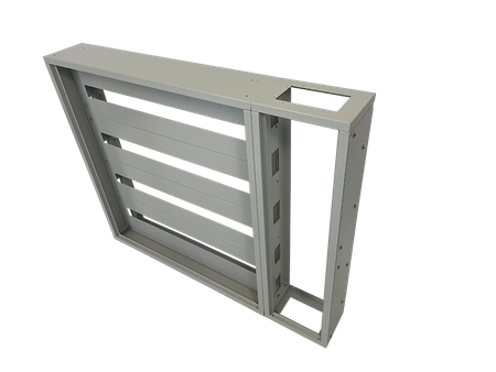 Przepustnica wysokość standard. szerokość wąska. antracyt. E.CT-H20-W10-D20-7016-00