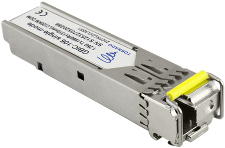 Moduł SFP GBIC-106, single-mode, 1,25G, Tx:1550 / Rx:1310, LC, 20KM, DDM (TORNADO)