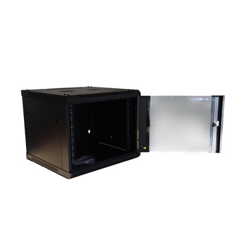 Szafa RACK 19" Wisząca 9U do 60kg Szkło Hartowane ViDi-R19-9U/600-WS_V2