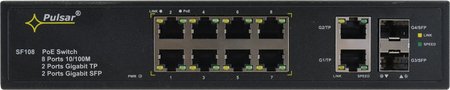 Switch PoE Pulsar 12-portowy SF108-90W do 8 kamer IP
