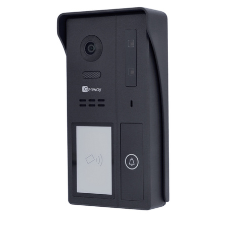 Genway F-S61-2W - Panel zewnętrzny wideodomofonowy jednorodzinny z czytnikiem kart serii F