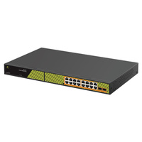 Switch ViDi-G1602GB 16x PoE 1000Mb/s 2x RJ45 802.3.bt 60W 2x SFP 1000Mb/s 300W