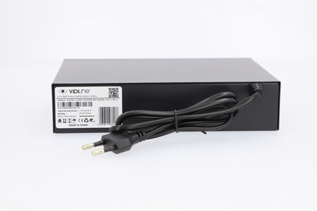 Switch Vidiline VIDI-F0820FB PoE 8x 100Mb/s Uplink 2x 100Mb/s 120W