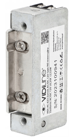 Elektrozaczep Rewersyjny NO DC/AC 12V 0,21A VIDI-AC-EZ3