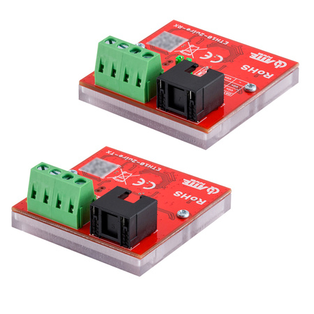 ETH10-2WIRE-SET ATTE Zestaw do transmisji LAN + PoE po 2 przewodach 10Mbps do 1000m