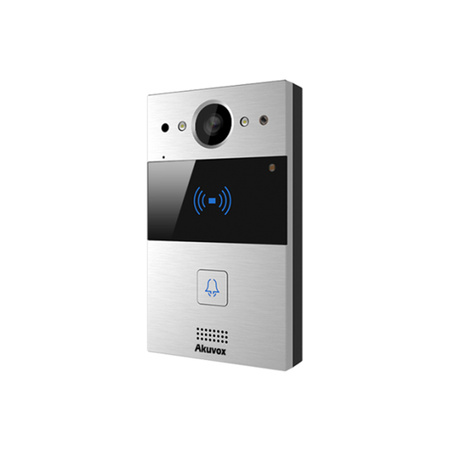 Akuvox zestaw jednorodzinny R20 i 1 monitor C313SE Srebrno/Czarny Chmura