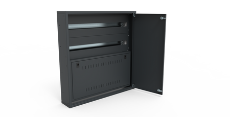 Segment RACK 2U do rozdzielnicy. Antracyt E.RS-H20-W20-D20-7016-00