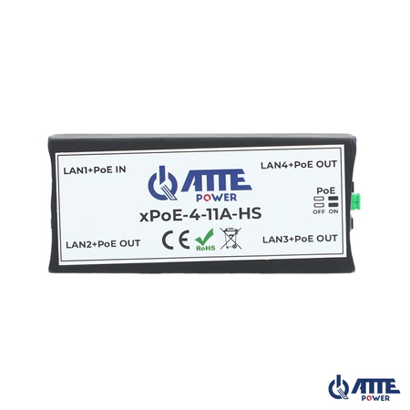 Switch PoE 3 portowy 10/100Mbps, XPOE-4-11A-HS