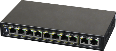 Switch PoE Pulsar 10-portowy S108 do 8 kamer IP