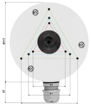 Adapter montażowy do kamer Tiandy TC-P54BM-V5/V3.0