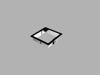 Ramka podtynkowa [mała] do ścian GK do M-DOT, plastik