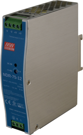 MeanWell NDR 12V/75W/6.3A zasilacz na szynę DIN
