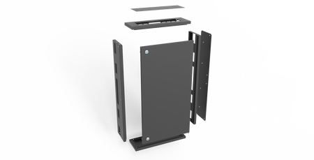 Przepustnica kablowa duża iF-30/B do rozdzielnicy iF-130 antracyt