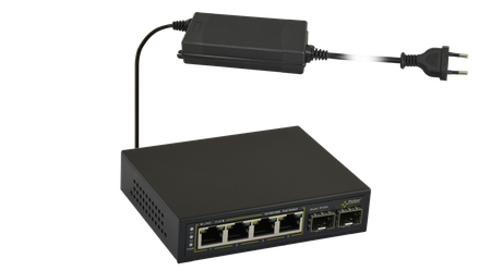 Switch PoE Pulsar 6-portowy SFG64 do 4 kamer IP