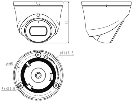 Kamera IP TC-C34XS SPEC:I3W/E/Y/M/2.8MM/V4.2 Color Maker 2.8 mm TIANDY