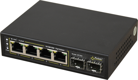 Switch PoE Pulsar 6-portowy SFG64 do 4 kamer IP