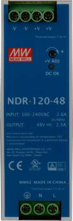 MeanWell NDR 48V/120W/2.5A zasilacz na szynę DIN