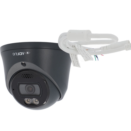 Kamera IP Kopułowa VIDI-IPC-38D I3W/E/A/S/G/O/M/C/2.8mm 8Mpix Dual Light Wczesne Ostrzeganie Metal Antracytowa RAL7016