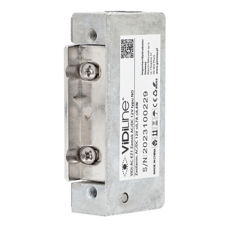 Elektrozaczep Klasyczny NC DC/AC 12V 0,7A VIDI-AC-EZ1