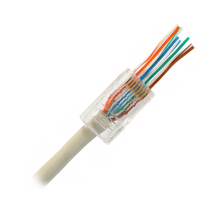 WTYK RJ-45 UTP kat.5e PRZELOTOWY 100 szt. RJ45-UTP5E-PRZE-100