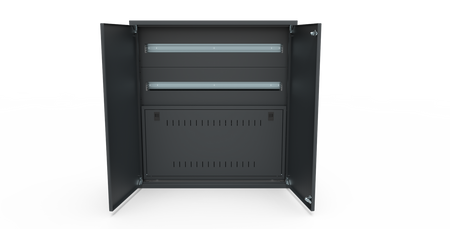 Segment RACK 2U do rozdzielnicy. Antracyt E.RS-H20-W20-D20-7016-00