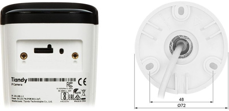 KAMERA IP TC-C34WS SPEC:I5W/E/Y/M/2.8MM/V4.2 Color Maker - 4 Mpx 2.8 mm TIANDY