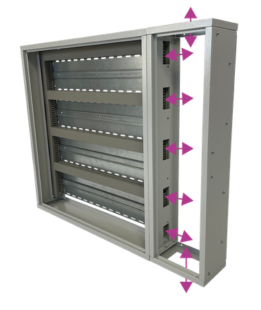 Przepustnica wysokość standard. szerokość szeroka. antracyt. E.CT-H20-W30-D20-7016-00