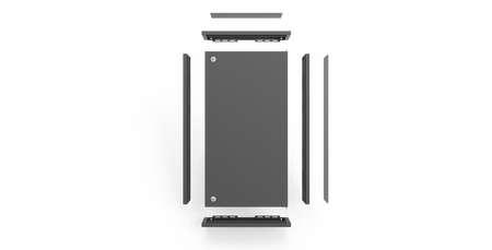 Przepustnica wysokość standard. szerokość szeroka. antracyt. E.CT-H20-W30-D20-7016-00