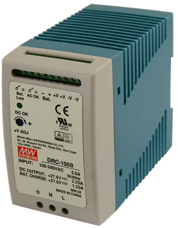 Mean Well DRC 27.6V/100W/2.25A/1.25A zasilacz na szynę DIN