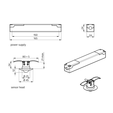 Czujnik obecności PD9-1C-12-48V-FC