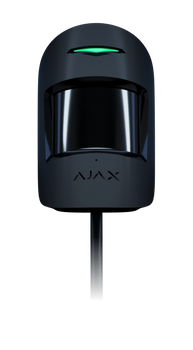 CombiProtect (czarny) -  Przewodowy wewnętrzny czujnik ruchu i stłuczenia szkła, Fibra