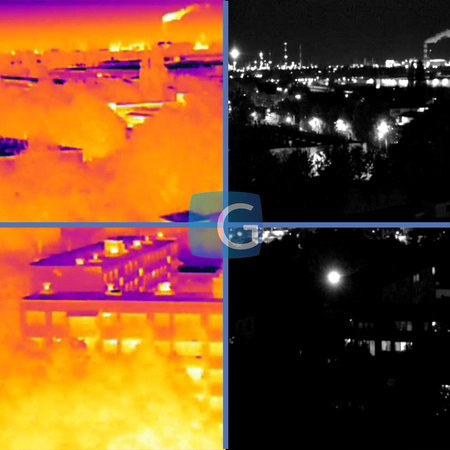 Kamera tubowa bispektralna termowizyjna ViDiLine VIDI-IPC-TH-256 - wykrywanie pożarów