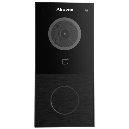 Akuvox E12W Panel zewnętrzny jednorodzinny natynkowy Czarny WiFi