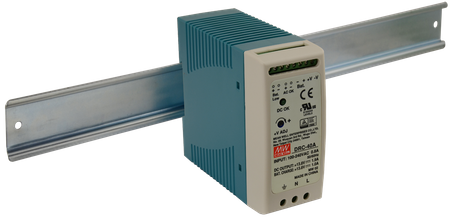 Mean Well DRC 13.8V/40W/1.9A/1A zasilacz na szynę DIN