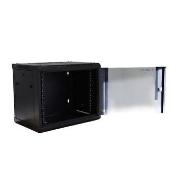 Szafa RACK 19" 9U Wisząca do 60kg szkło hartowane ViDi-R19-9U/450-WS_V2