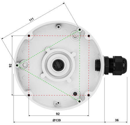 UCHWYT KAMERY TC-P54BM SPEC:V3_V2.0 TIANDY