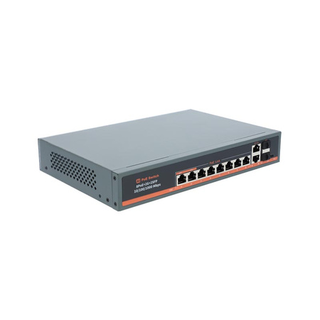 VIDI-G0822GB Switch 10-Port 8x PoE G 48V 2x LAN