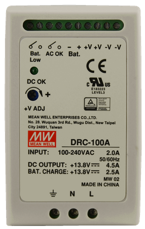 Mean Well DRC 13.8V/100W/4.5A/2.5A zasilacz na szynę DIN