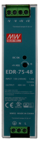 MeanWell EDR 48V/75W/1.6A zasilacz na szynę DIN
