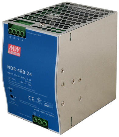 MeanWell NDR 24V/480W/20A zasilacz na szynę DIN