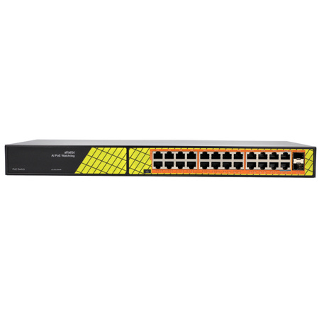 Switch ViDi-G2402GB 24x PoE 1000Mb/s 2x RJ45 802.3.bt 60W 2x SFP 1000Mb/s 300W