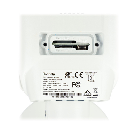 Kamera sieciowa IP Tiandy TC-C34LP Super Starlight Wczesne ostrzeganie Seria Pro AI