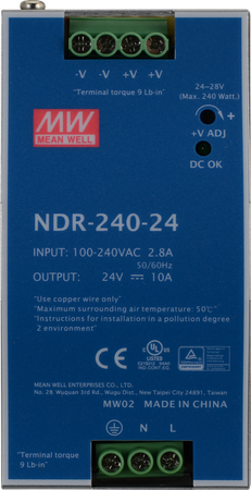 MeanWell NDR 24V/240W/10A zasilacz na szynę DIN