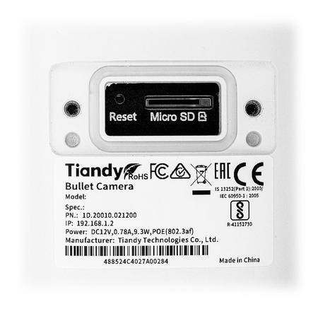 Kamera IP 8 Mpx Motozoom PoE TC-C38US SPEC:LK/I8/A/E/Y/M/S/H/2.7-13.5MM/V4.0 Lite Series