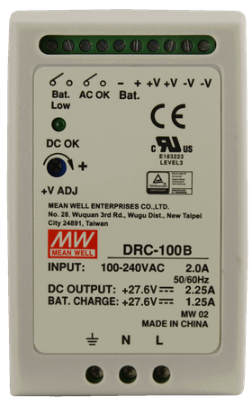 Mean Well DRC 27.6V/100W/2.25A/1.25A zasilacz na szynę DIN