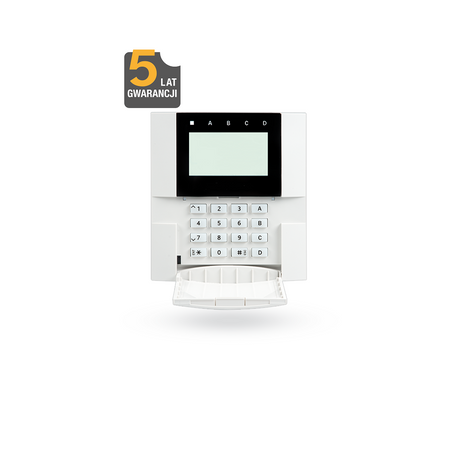 JA-10E przewodowa (BUS) klawiatura LCD z czytnikiem RFID