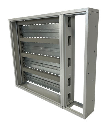 Przepustnica wysokość standard. szerokość wąska. szara. E.CT-H20-W10-D20-7035-00