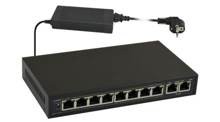Switch PoE Pulsar 10-portowy S108 do 8 kamer IP